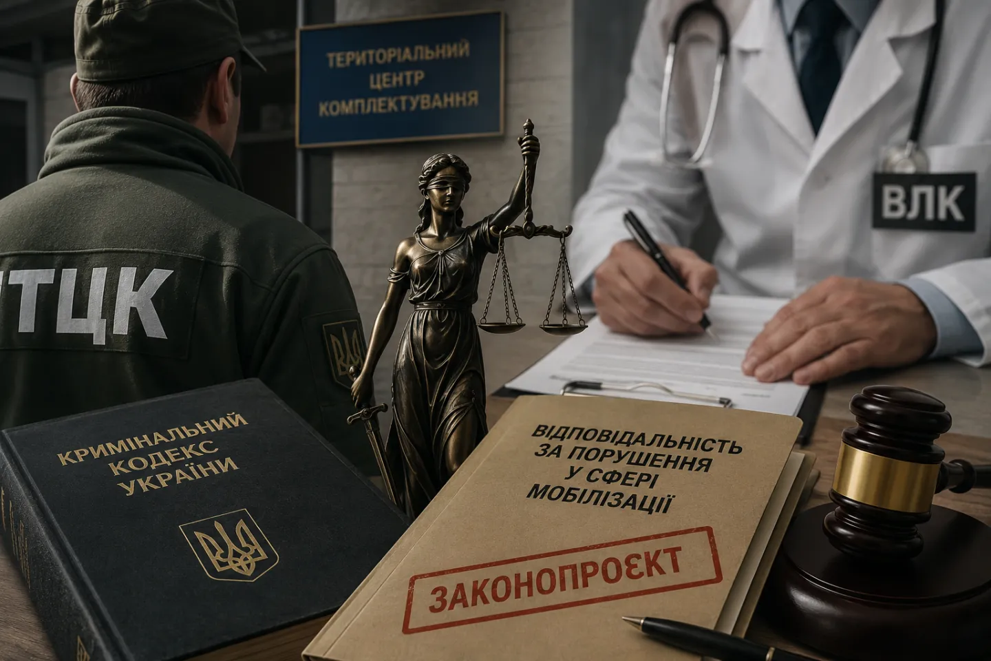ТЦК та ВЛК на тлі законопроєкту про кримінальну відповідальність за порушення мобілізації